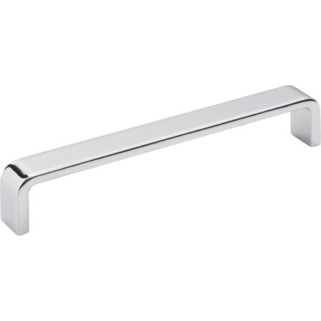Elements 160 mm Center-to-Center Polished Chrome Square Asher Cabinet Pull 193-160PC